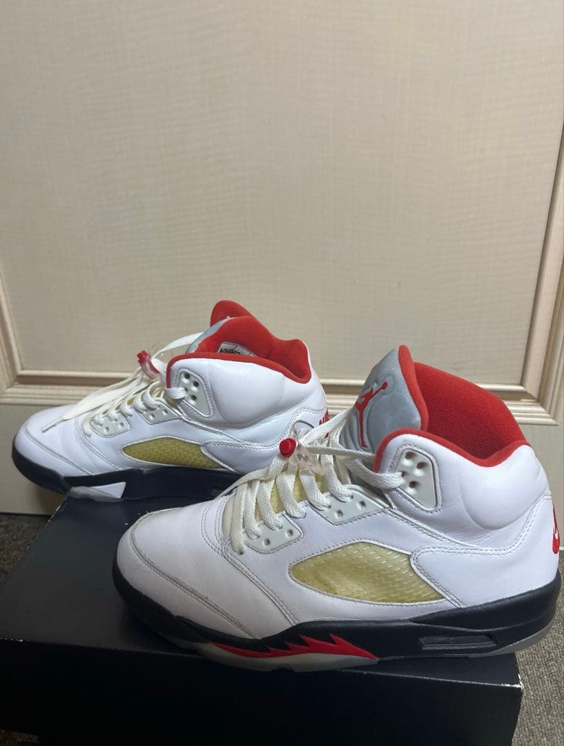 シューズ(男性用) Nike Air Jordan 5 Retro Fire Red \"2020\"