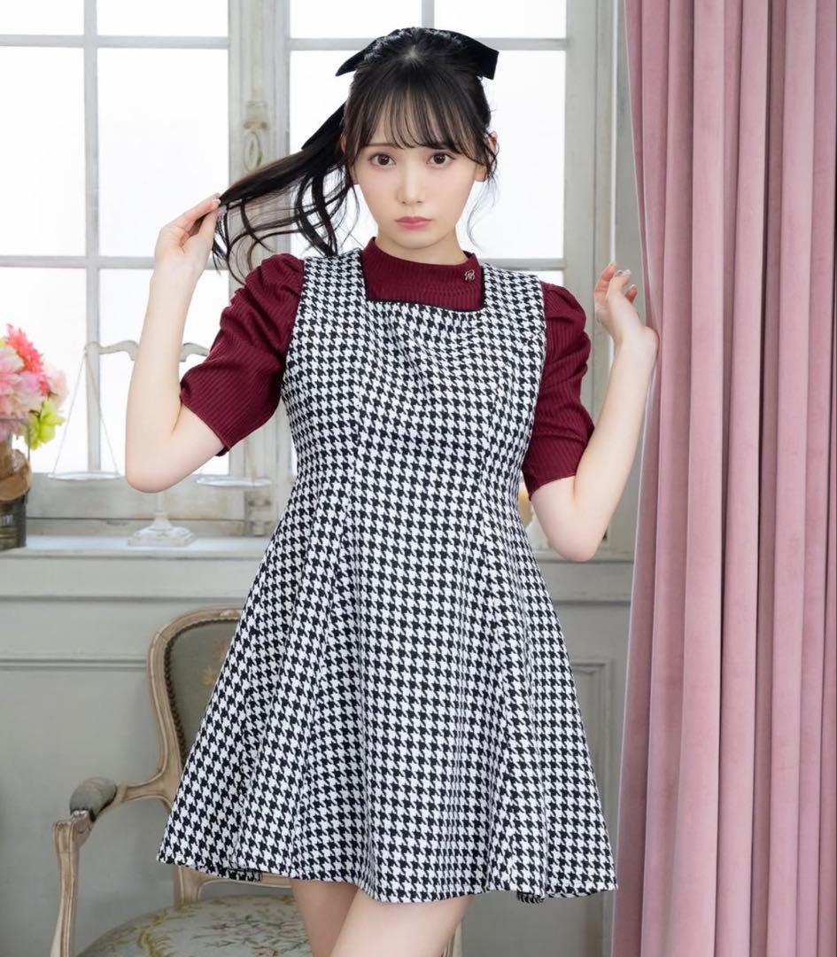 evelyn ツイードフレアOP ミニワンピース - メルカリ