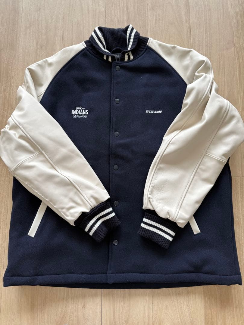 貴重 東京インディアンズ スタジャン 紺白 XL - メルカリ