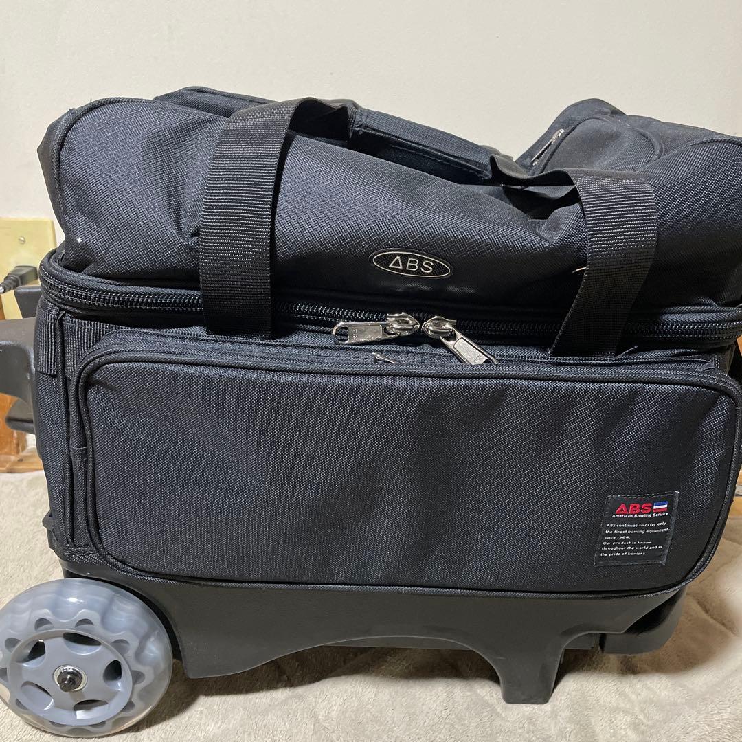 ABS ボウリングバッグ　2個用　キャリー付き　黒 ABS ボウリングバッグ 2個用 キャリー付き 黒 Amazon.co.jp: GOBUROS