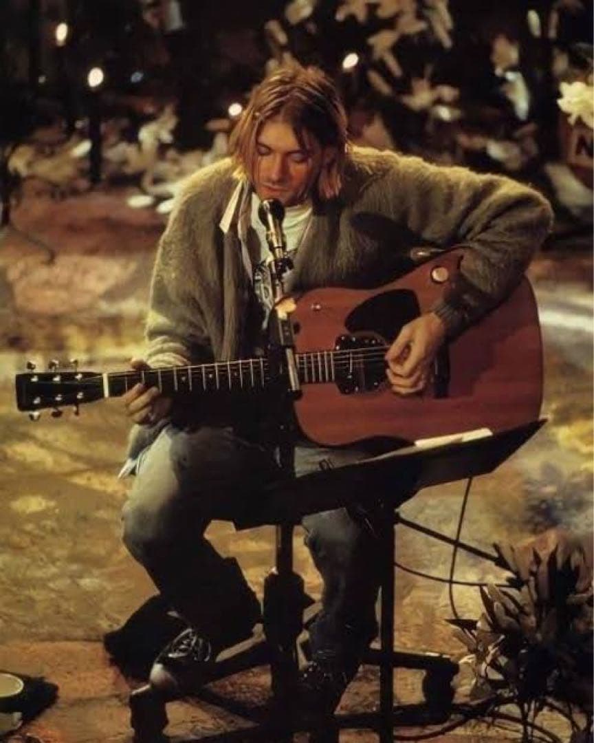 60s ヴィンテージ モヘアカーディガン カートコバーン グランジ