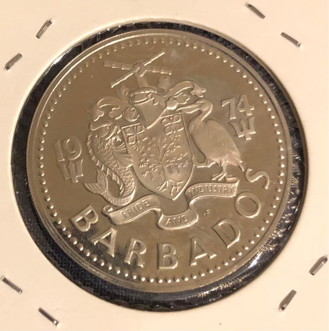 バルバドス 1973年 2ドル プルーフ硬貨 - メルカリ