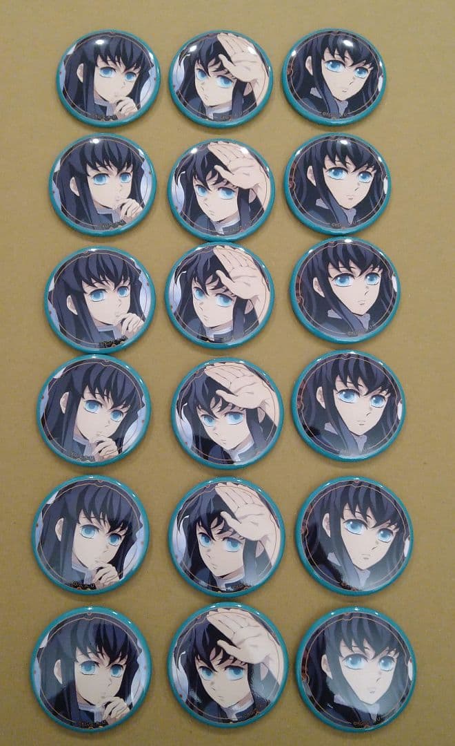時透無一郎　鬼滅の刃　推し隊士　缶バッジ　匿名配送　まとめ売り グッズ-バッチ】鬼滅の刃 推し隊士バッジコレクション/甘露寺 蜜璃＆時