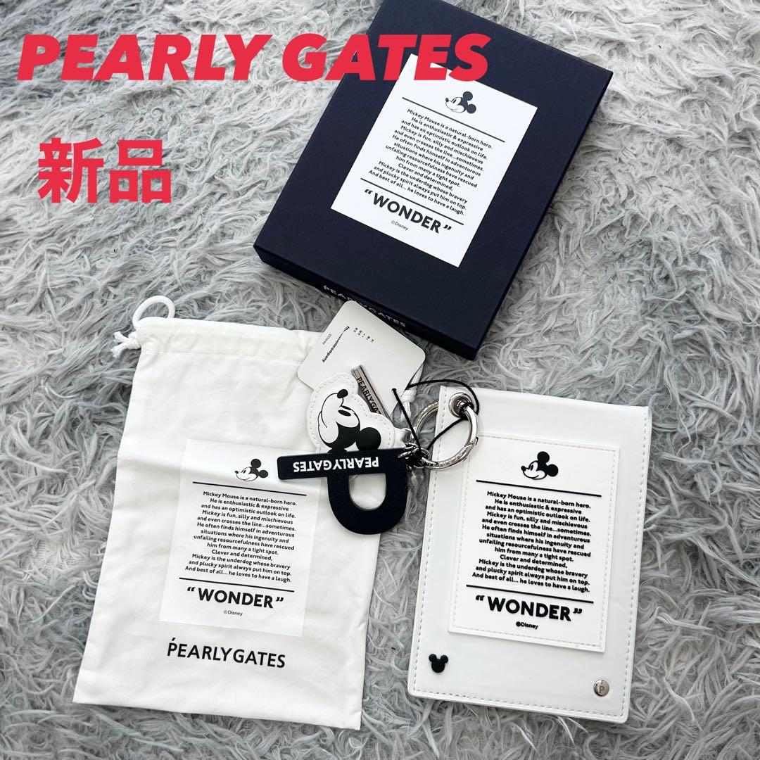 新品　パーリーゲイツ　ミッキーマウス　ディズニー　スコアホルダー　ホワイト 2026年最新】PEARLY GATES スコアカードホルダーの人気アイテム - メルカリ