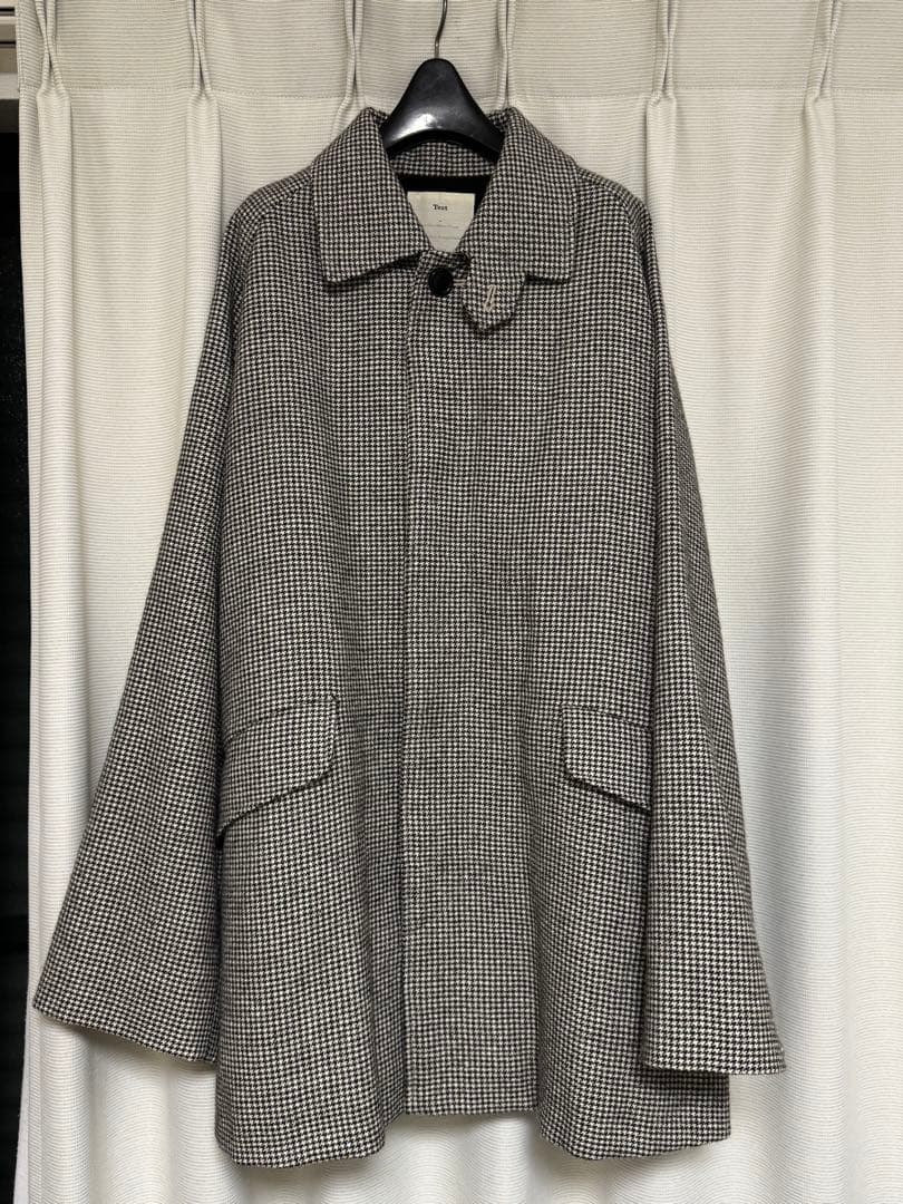 極美品★MARKAWARE 20AW アルパカツイード トラベルコート 2 未使用 MARKAWARE マーカウェア アルパカ ループ ツイードコート