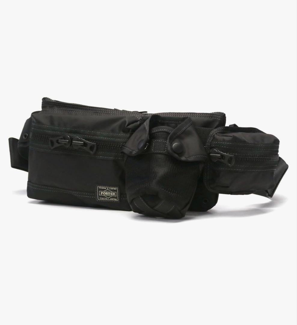 バッグ PORTER porter WAIST BAG with POUCHES Porter-Yoshida & Co. - All Waist Bag with Pouches - Black – City