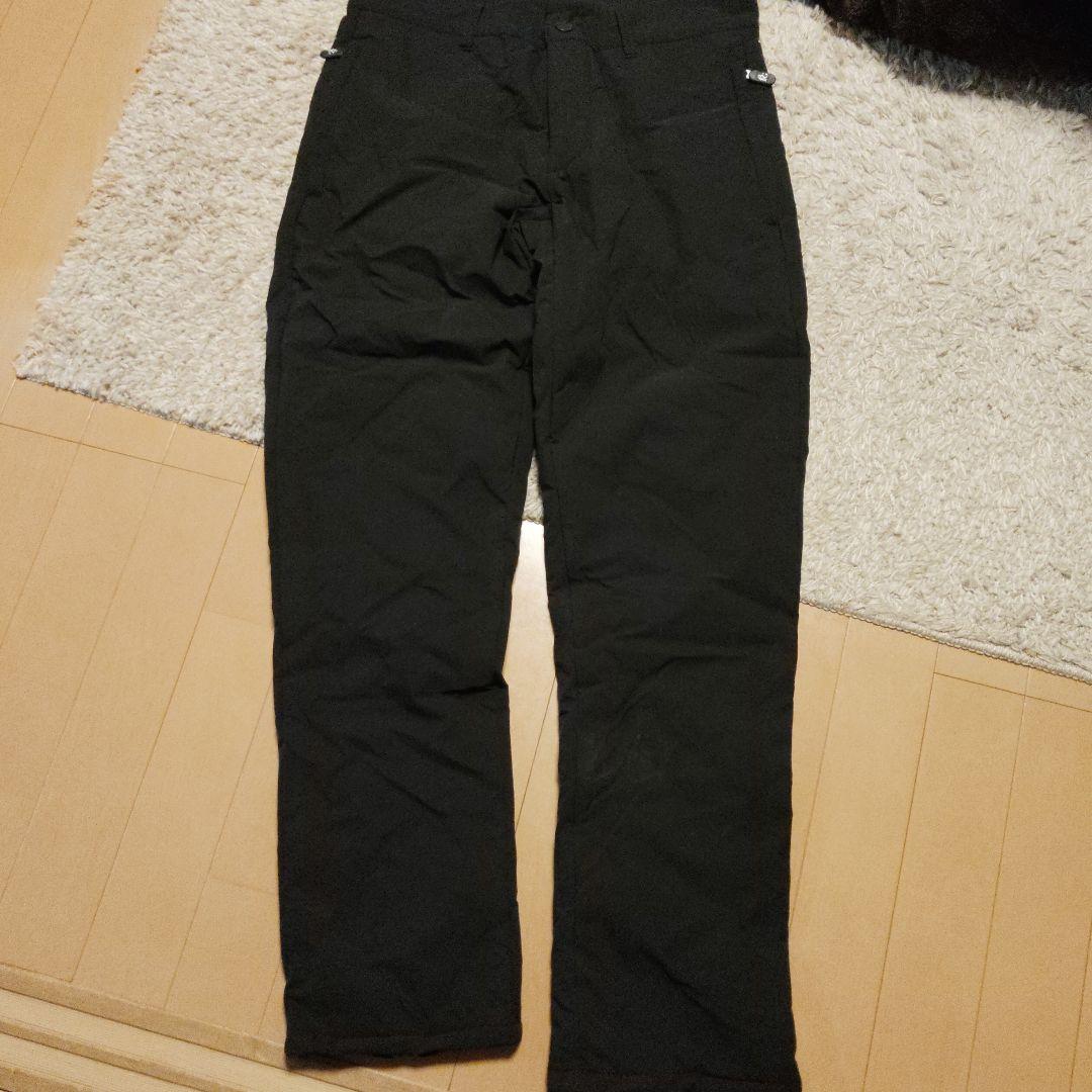 1PIU1UGUALE3 GOLF 冬用ゴルフブラックパンツ 中綿ダウンパンツ