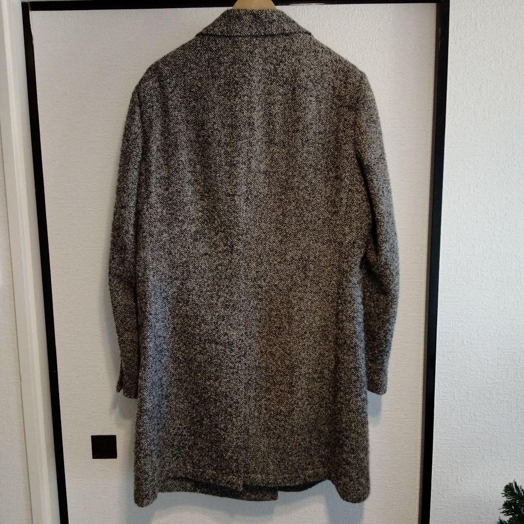 ユニバーサルランゲージ ロロピアーナ チェスターコート ヘリンボーン