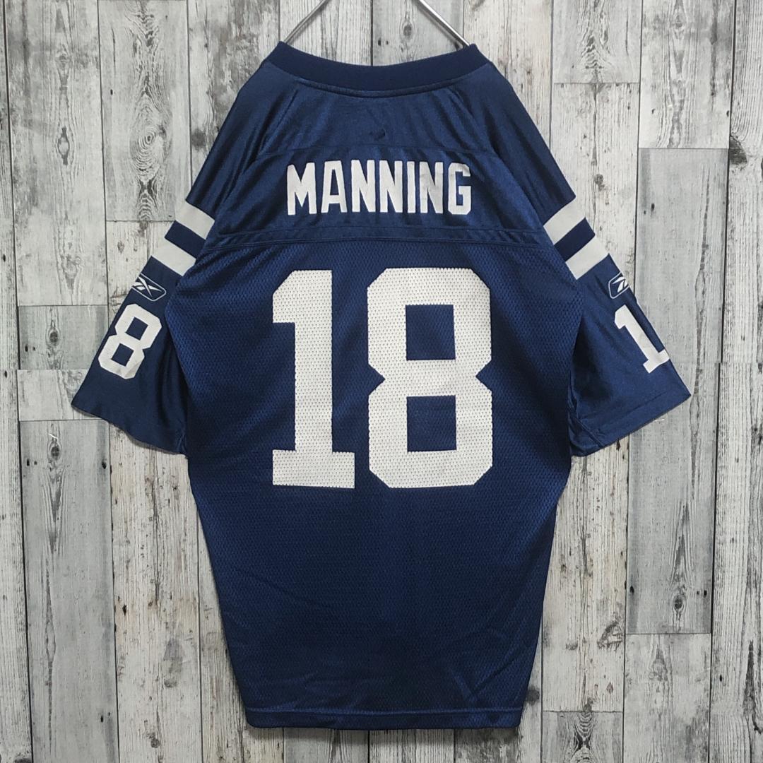 NFLコルツ リーボック 青 L相当 アメフトゲームシャツ ユニフォーム 90