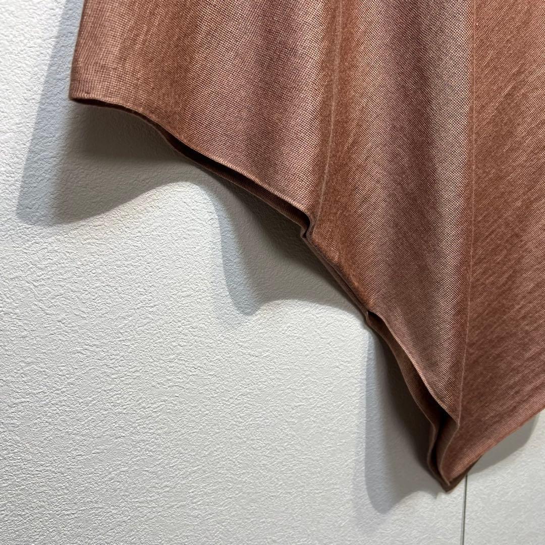 希少 極美品 クリスタセヤ 上質 シルク カシミヤ デザイン ポンチョ XS