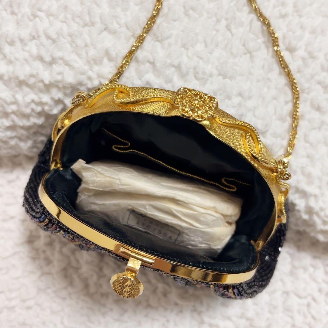 ルミー はしもと ビーズバッグ 和装 マルチカラー パーティバッグ