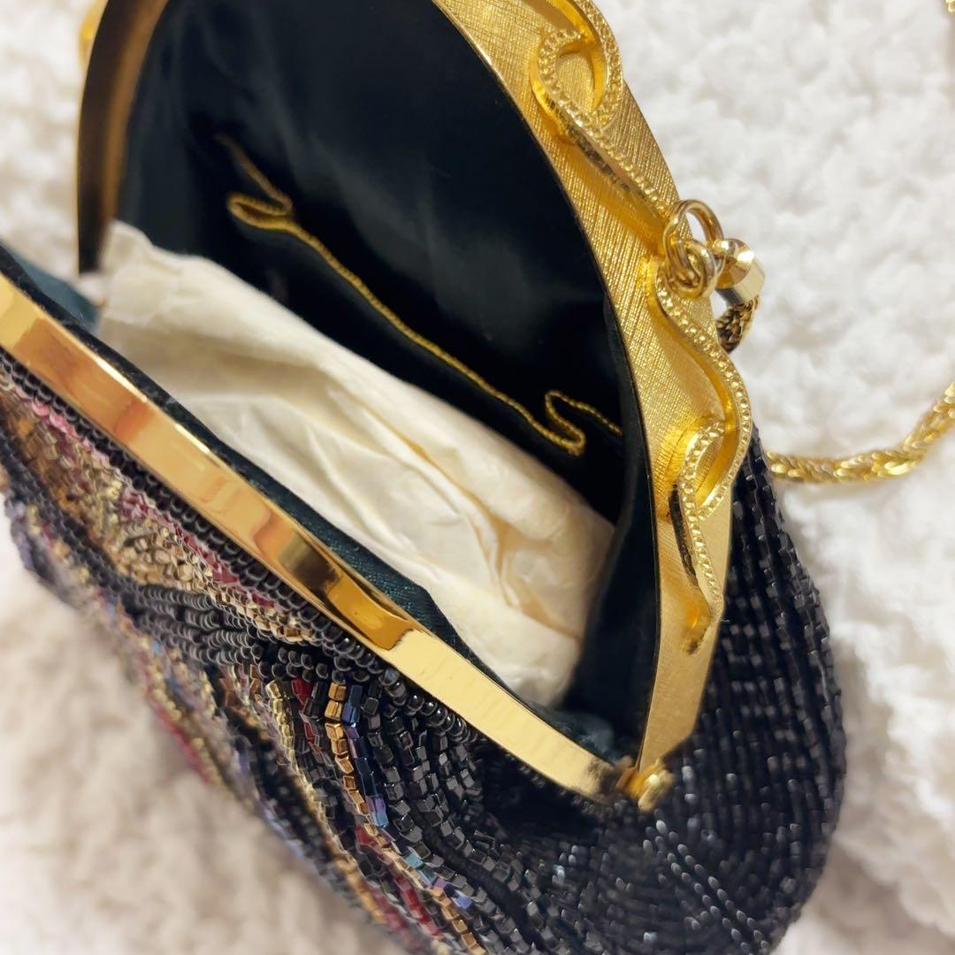 ルミー はしもと ビーズバッグ 和装 マルチカラー パーティバッグ