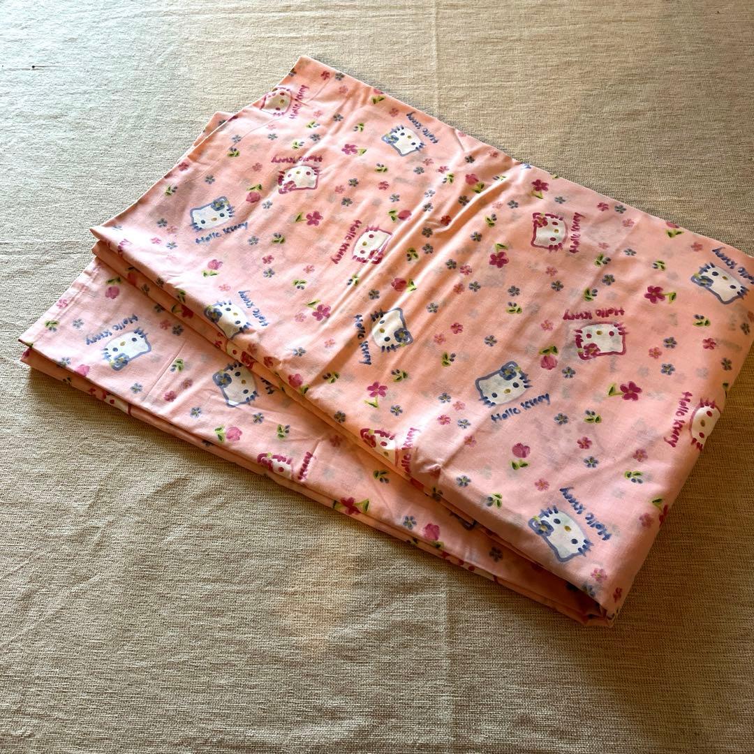 レア‼️水彩画デザインハローキティ 布団カバーマルチカバー 生地