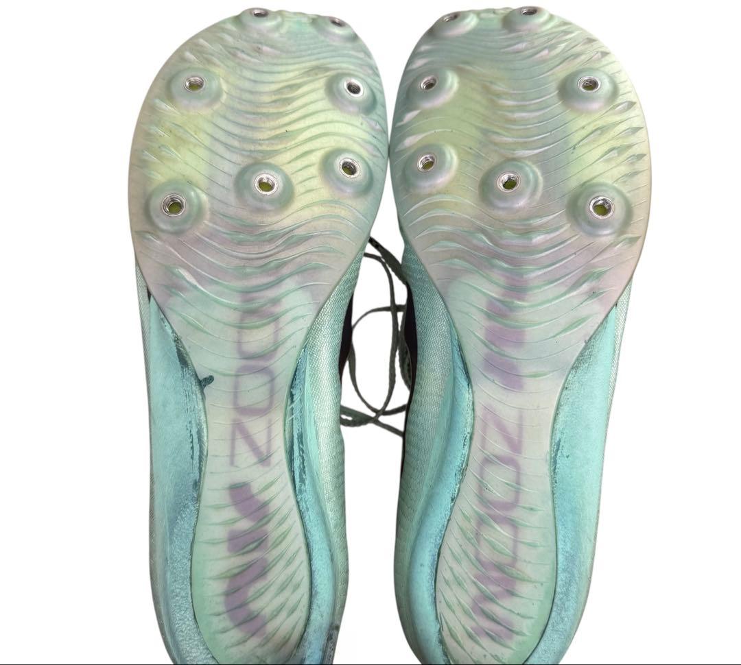 ナイキ エア ズーム マックスフライ 陸上スパイク ミントグリーン 27.5