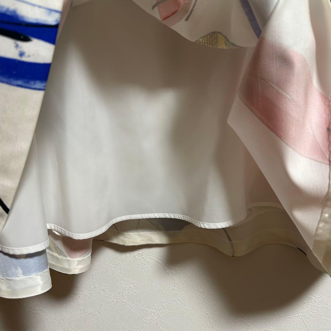 ピンキーアンドダイアン】 アートプリント フレアスカート ロング A