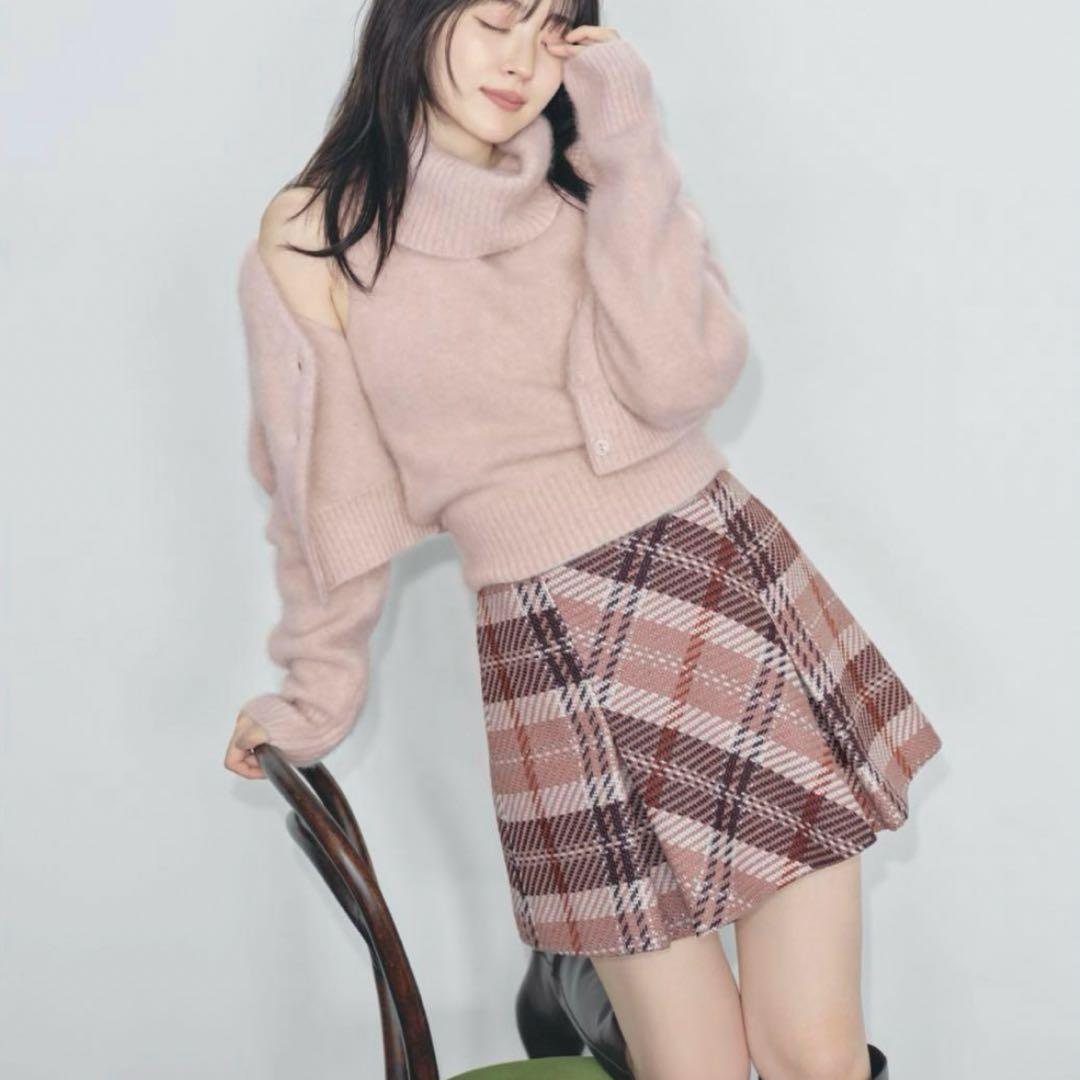 snidel ロービングチェックミニスカート ピンク 2 snidel ロービングチェックミニスカート ピンク スナイデル - メルカリ