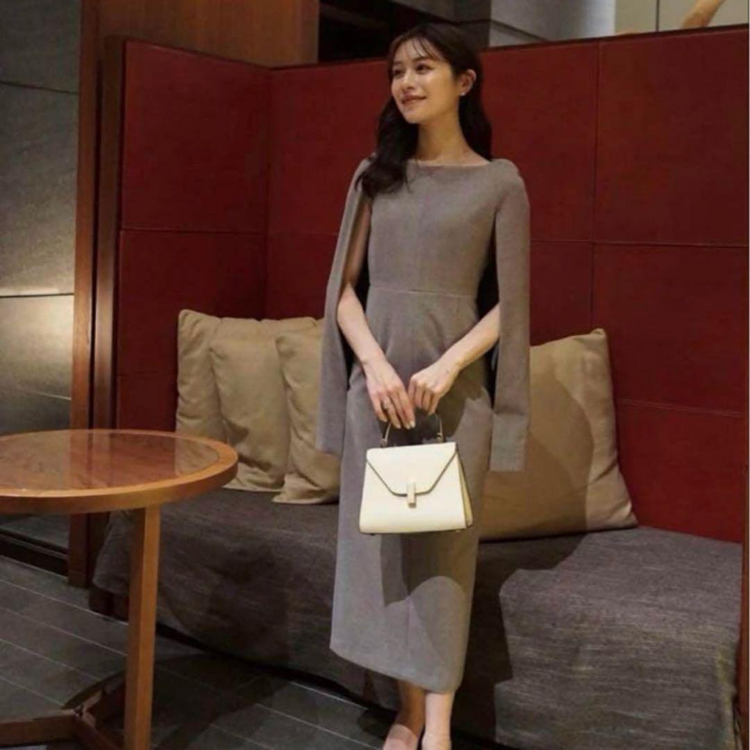 【新品未使用】laubeblanc Narrow line Cape Dress Narrow line Cape Dress – L'AUBE BLANC