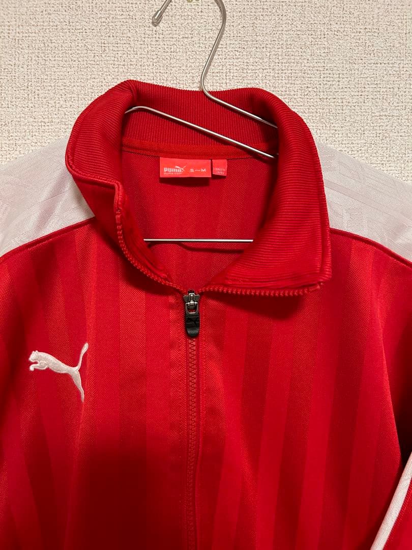 希少/レア】PUMA ジャージ上下セット プージャー 赤白 - メルカリ