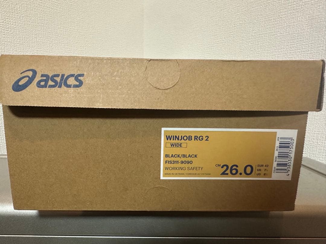 【新品】asics WINJOB RG2 26.0cm ブラック