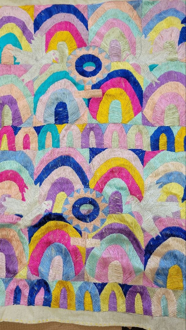 グアテマラ刺繍　タペストリー　ビンテージ　パヤ グアテマラ刺繍 タペストリー ビンテージ パヤ グアテマラ刺繍