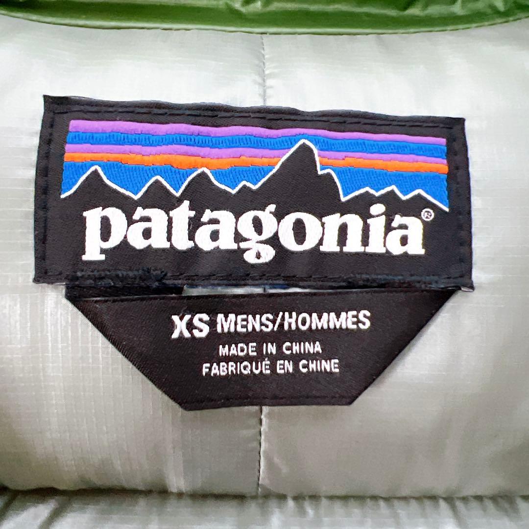 《希少》パタゴニア フィッツロイダウンジャケット グリーン XS 84585