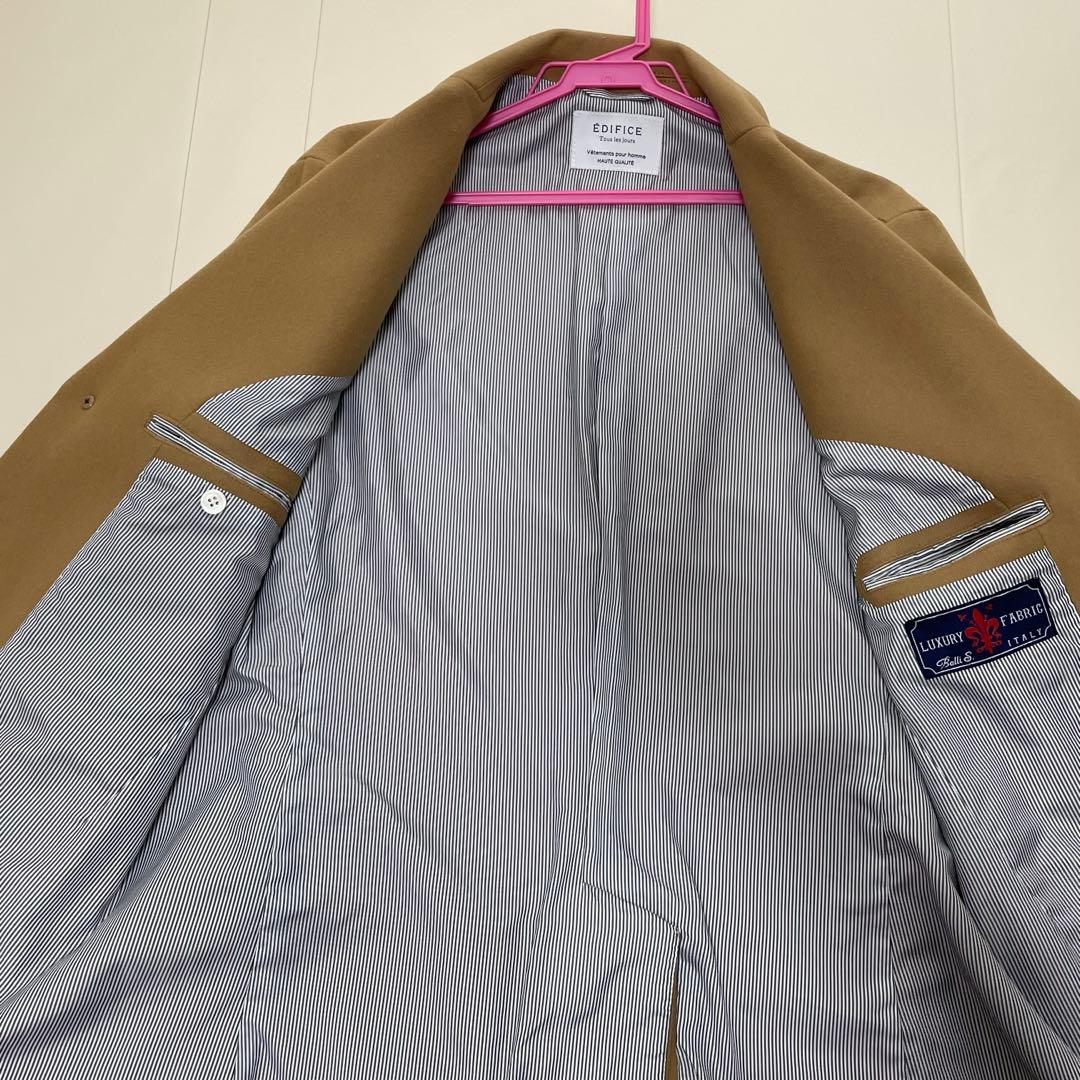 EDIFICE キャメル チェスターコート メンズ 50