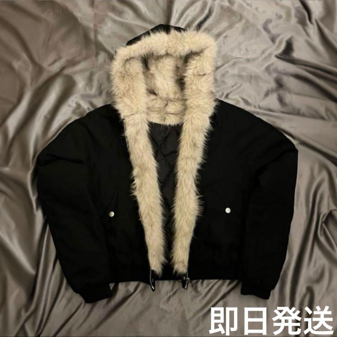 即日発送】短丈 ファージャケット fur jacket opium y2k - メルカリ
