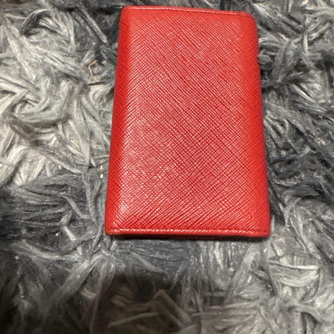 PRADA レッド キーケース
