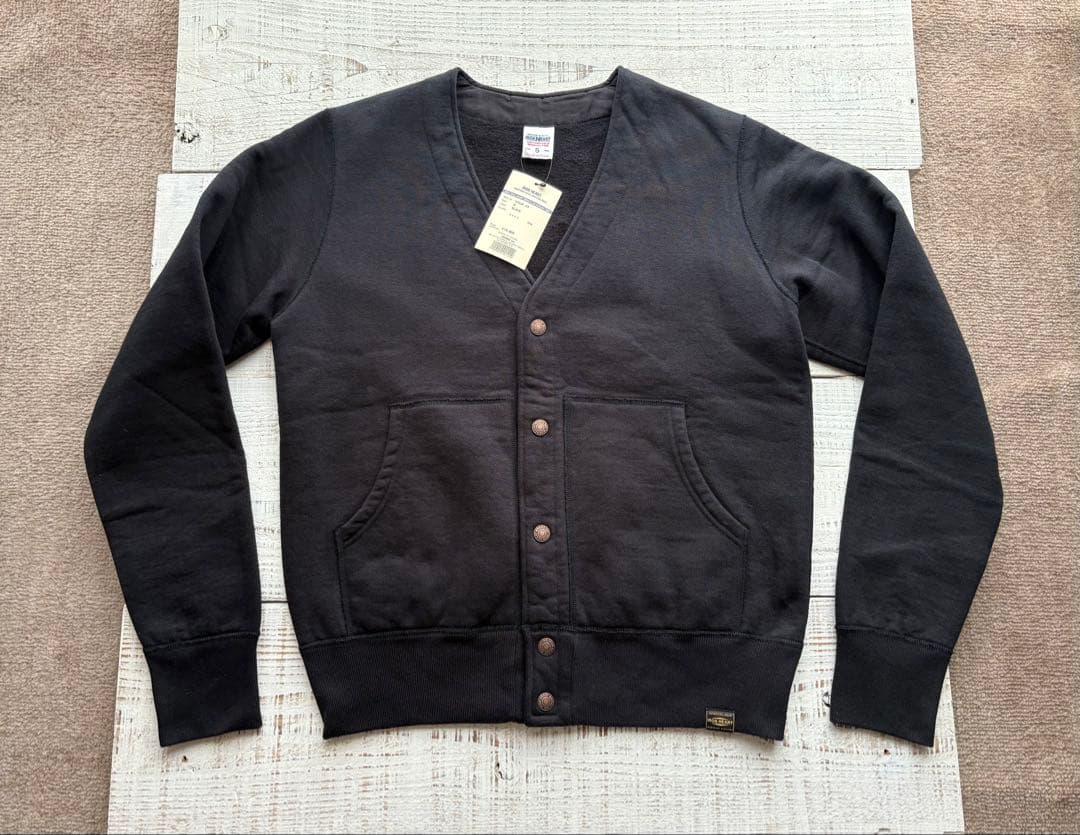 【希少品】アイアンハート ウルトラヘビースウェット カーディガン ブラック S 希少品】アイアンハート ウルトラヘビースウェット カーディガン