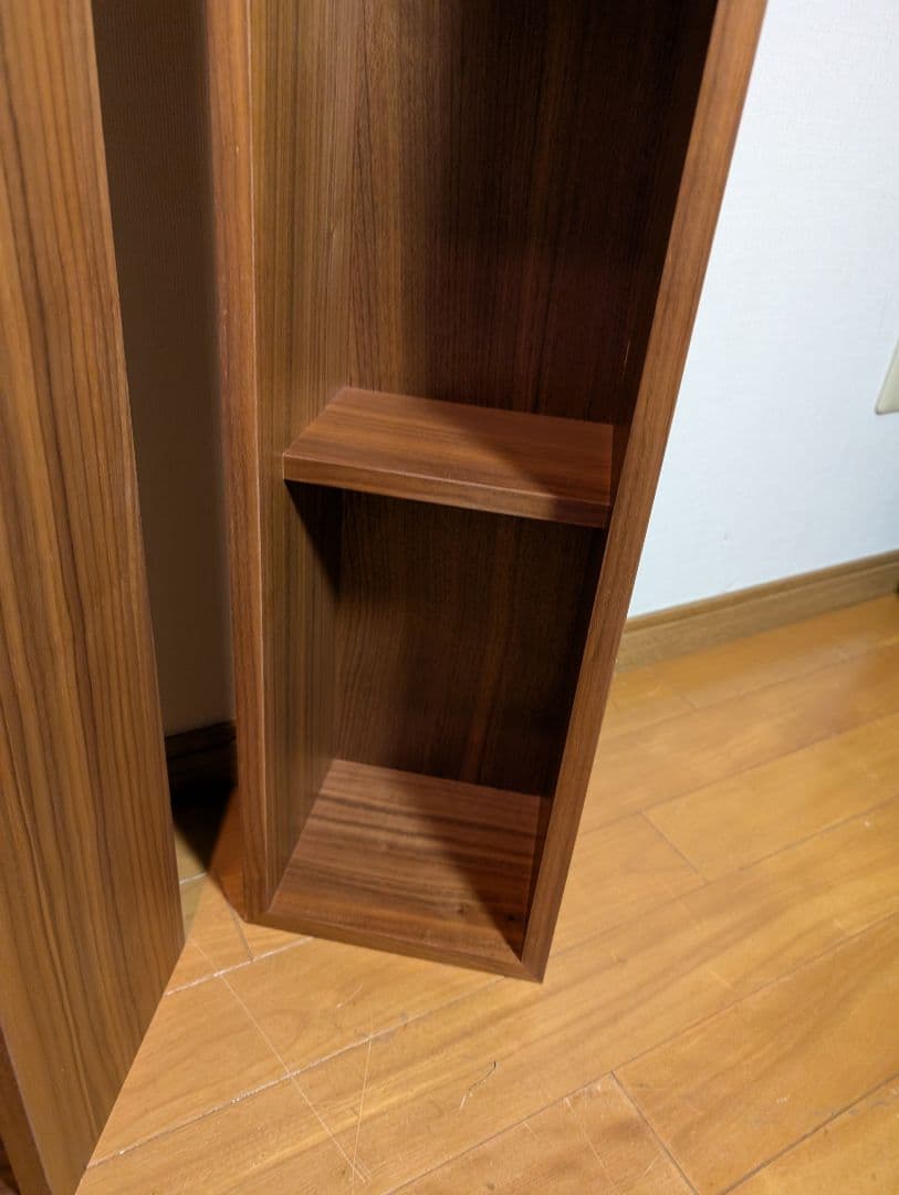 《送料込》無印良品 壁に付けられる家具箱 ウォールナット 棚 収納木製 飾り棚