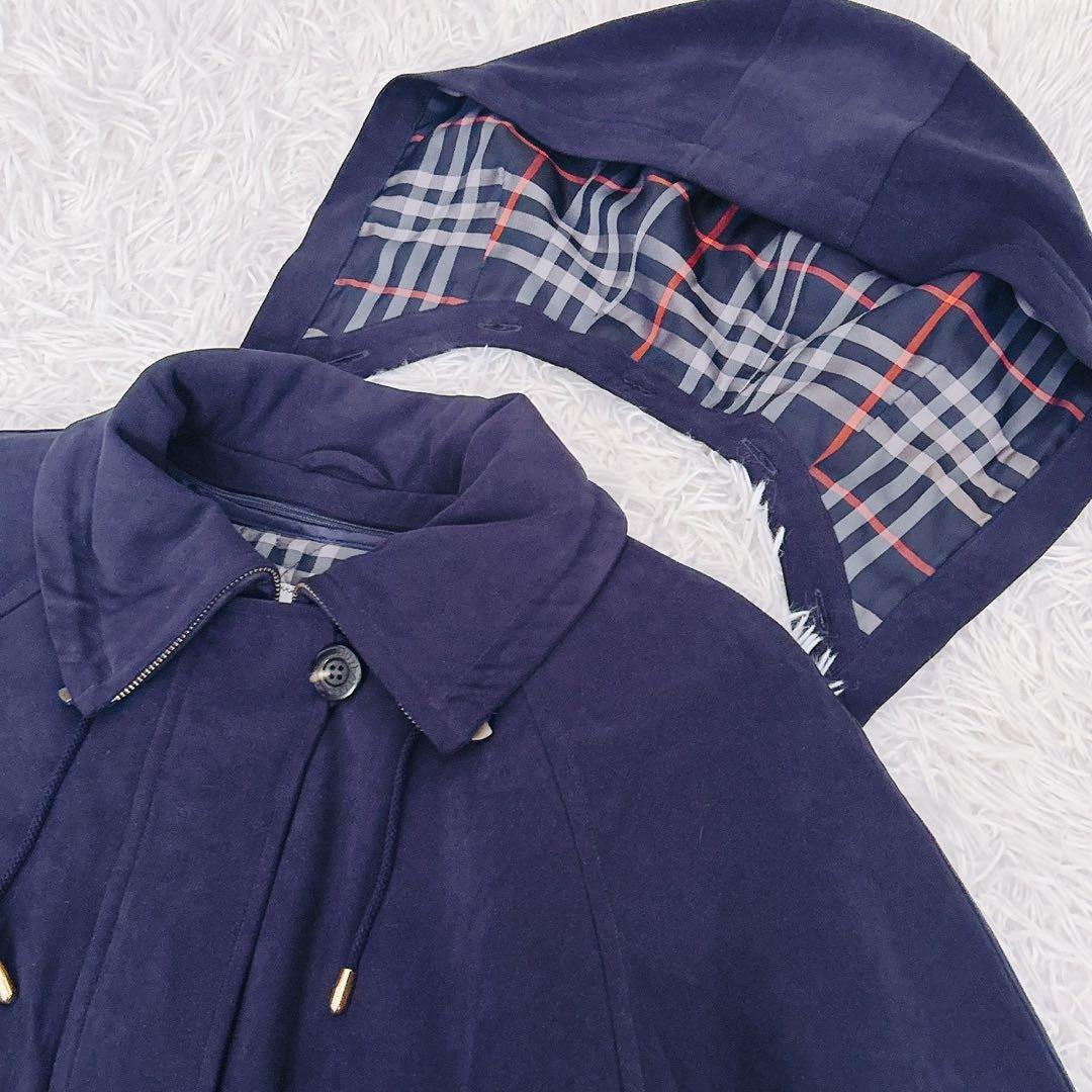 3way バーバリーズ 中綿ライナー フード取り外し モッズ 紺ノバ