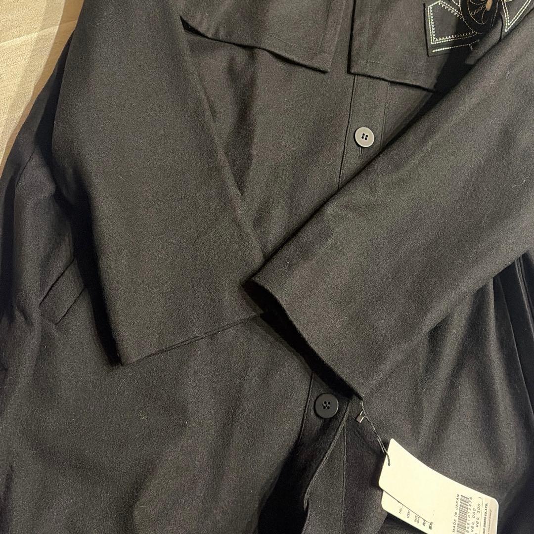 新品✨ジェニーギャルソン ロングコート 定価6,9万 ビッグカラー 刺繍