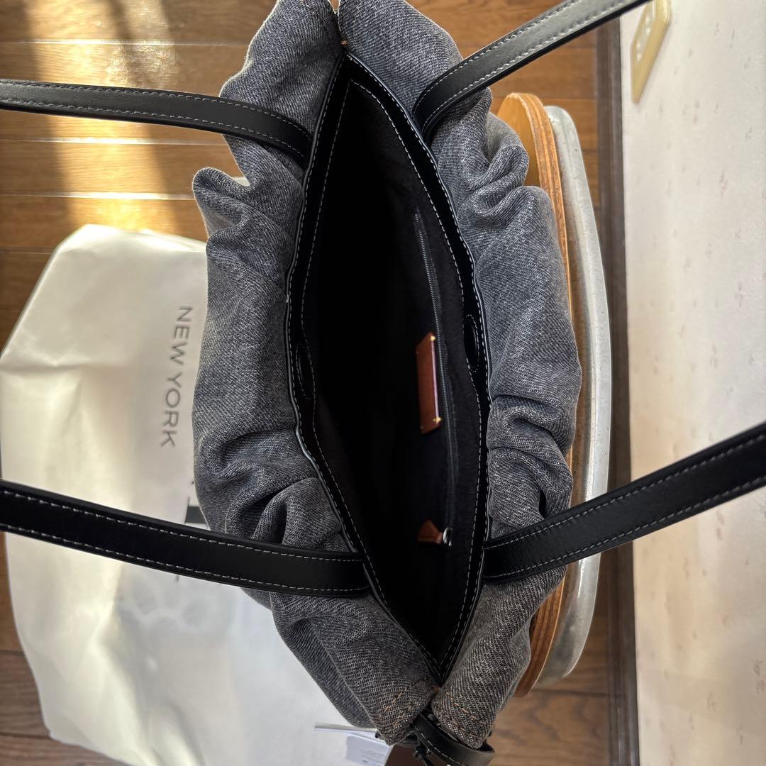 COACH デニムトートバッグ/巾着バッグ デニム ドローストリング 未使用