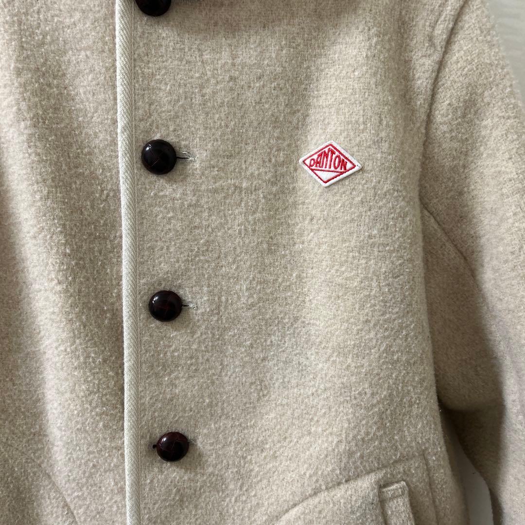 DANTON ウールモッサコートレアカラーサイズ44 くるみボタン