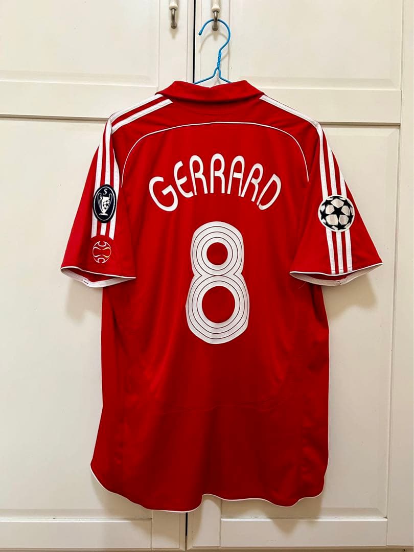 激レア リバプール 06/08 ジェラード UCL戦仕様 ユニフォーム タグ無