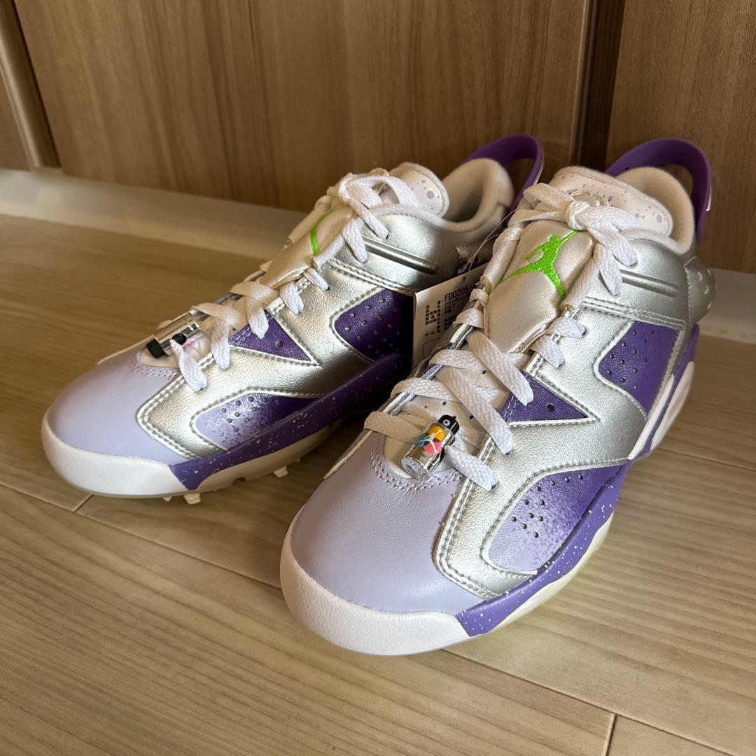 ゴルフシューズ　　FD0205-055 Amazon | [ナイキ] AIR JORDAN 6 LOW GOLF NRG Metallic Purple 2023
