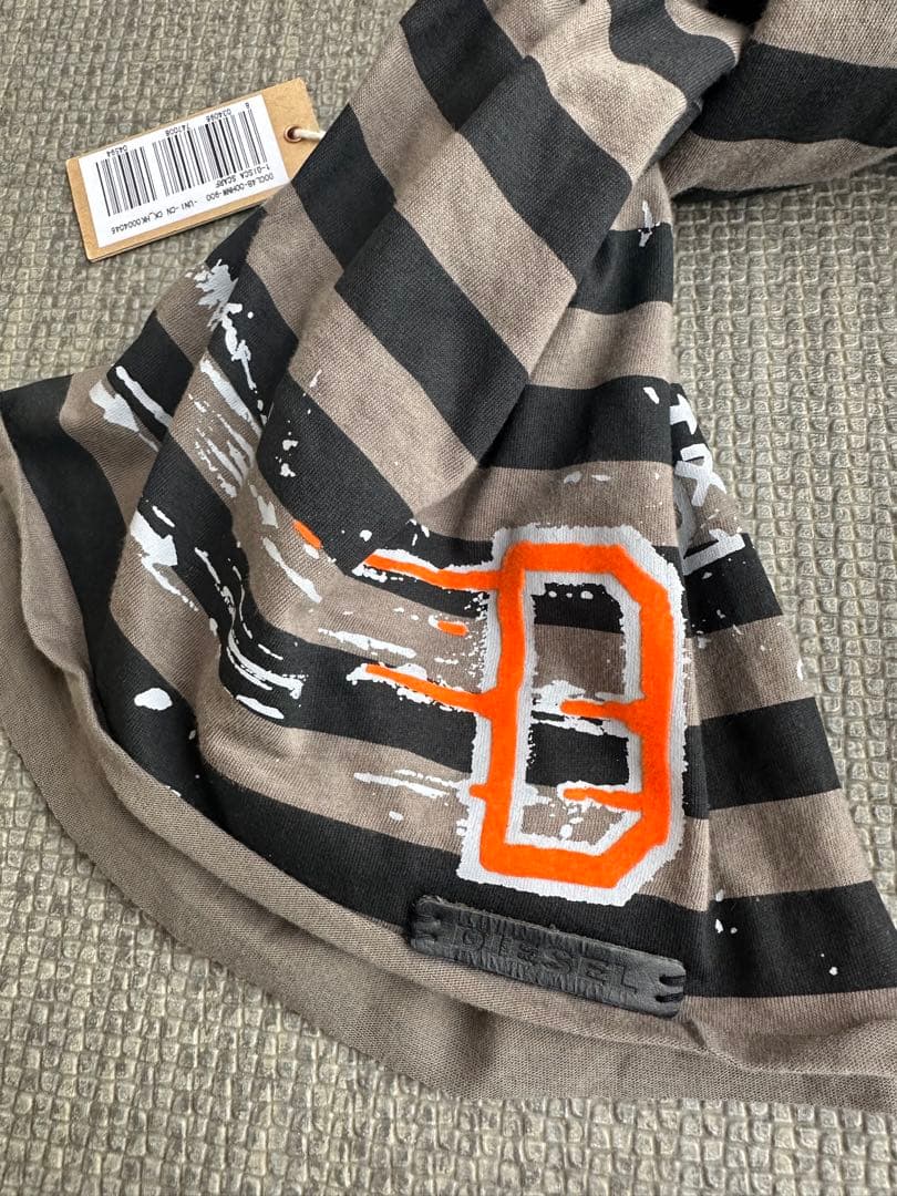 小物 \"diesel\" border pattern super big stole