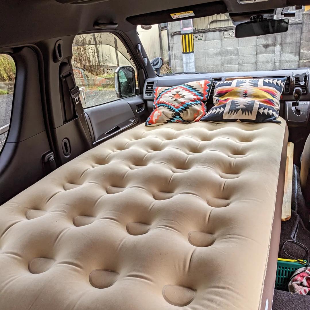 ハイエースワイド センターコンソールテーブル キャンプ 車中泊 - メルカリ