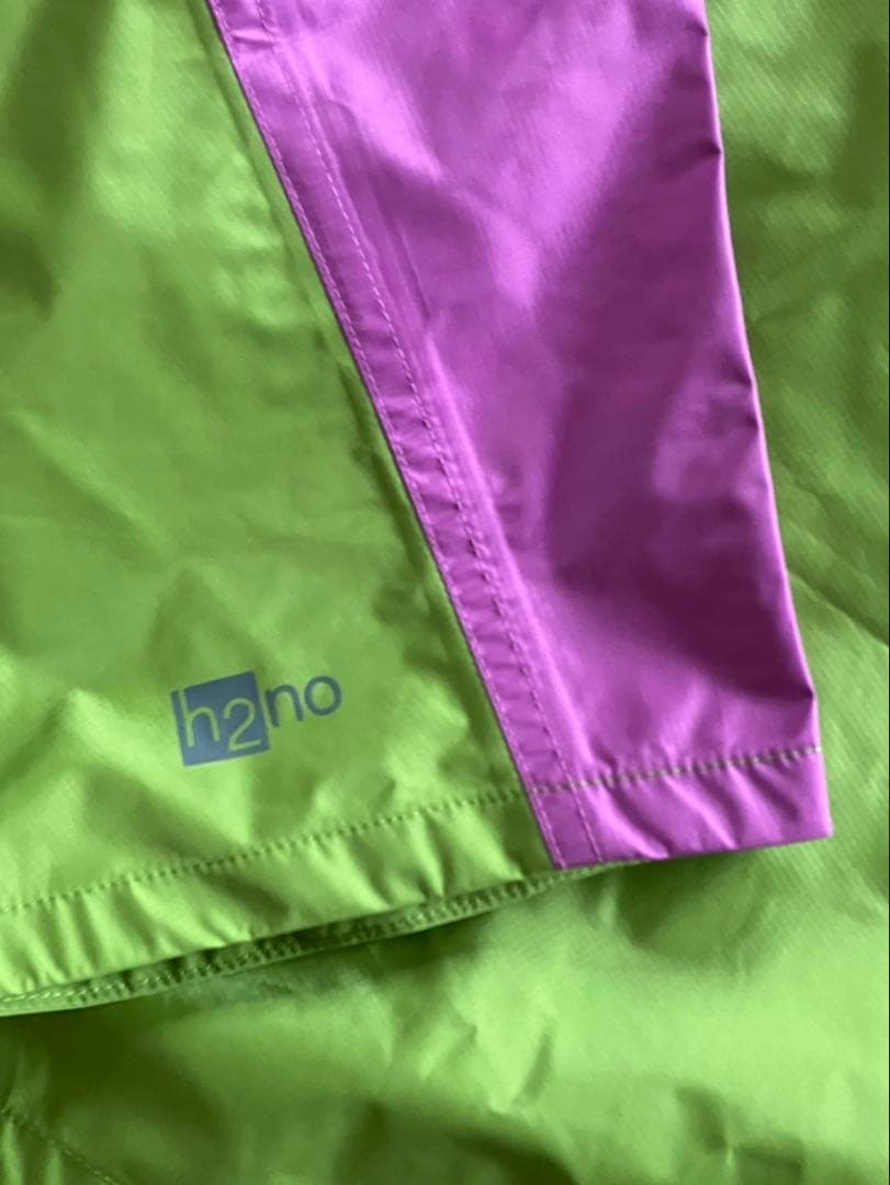 patagonia レインコート XS/S 緑・紫