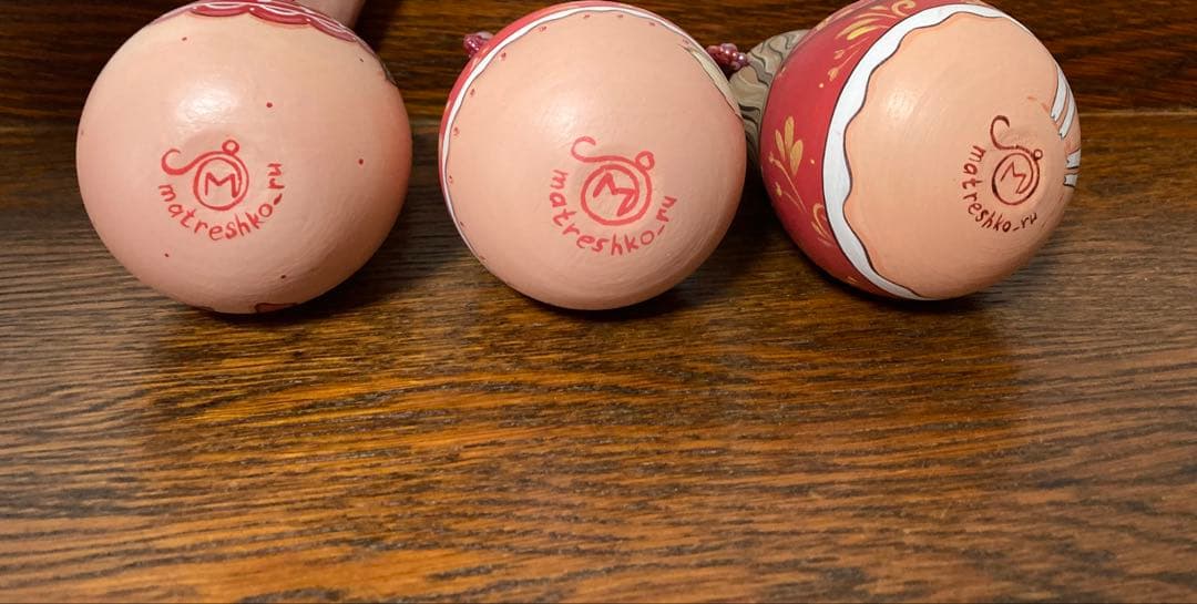 ロシア雑貨☆民族衣装起き上がりこぼし3点ココシニクKokoshnik