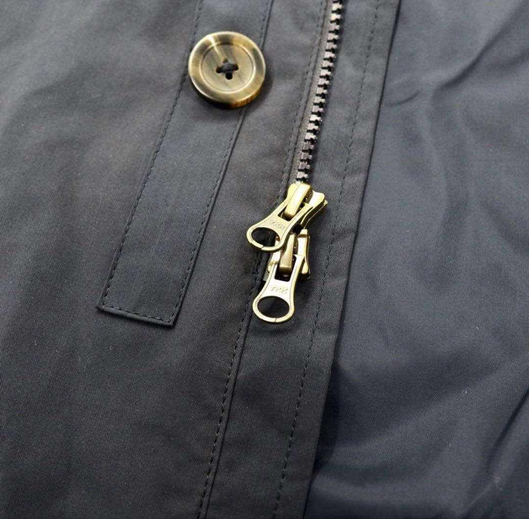 L.L.BEAN ステンカラーコート XL ネイビー ポリエステル ダブルジップ