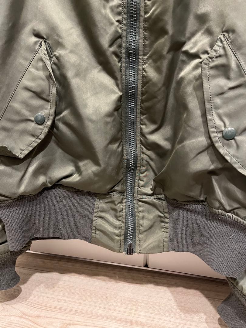 vintage ALPHA MA-1 USA製 90s M カーキ