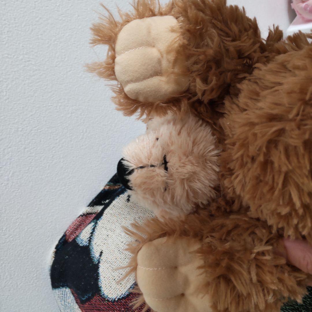 ディズニーベア ダッフィー タン 長毛 ライトブラウン ぬいぐるみ WDW 海外