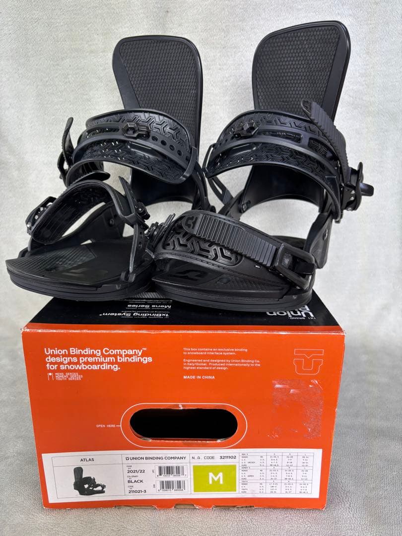 Union Atlas ビンディング ブラック M 24-25モデル. UNION .『 ATLAS 』. Black . ユニオン . アトラス
