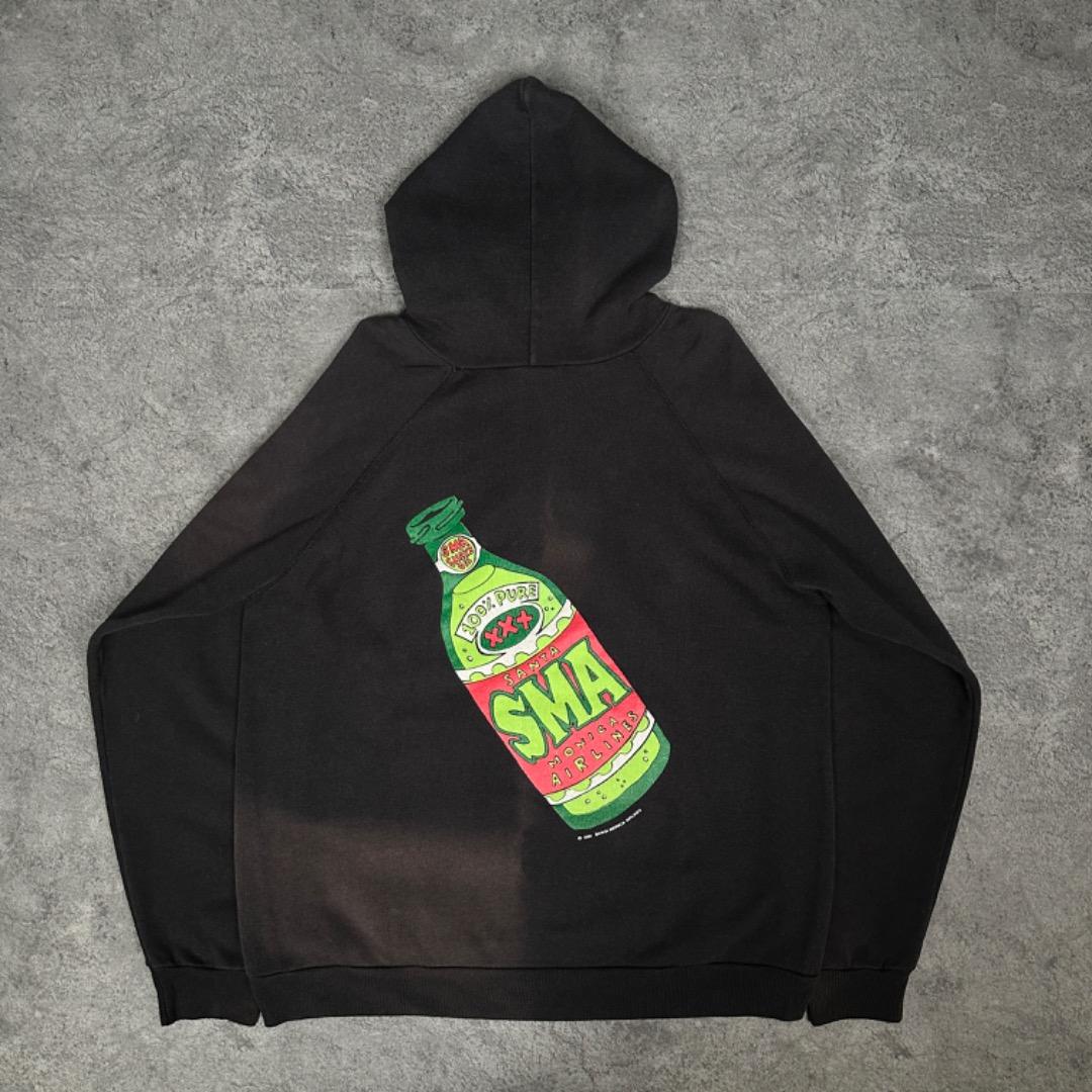 SANTA MONICA AIRLINES XL ブラックパーカー90′s