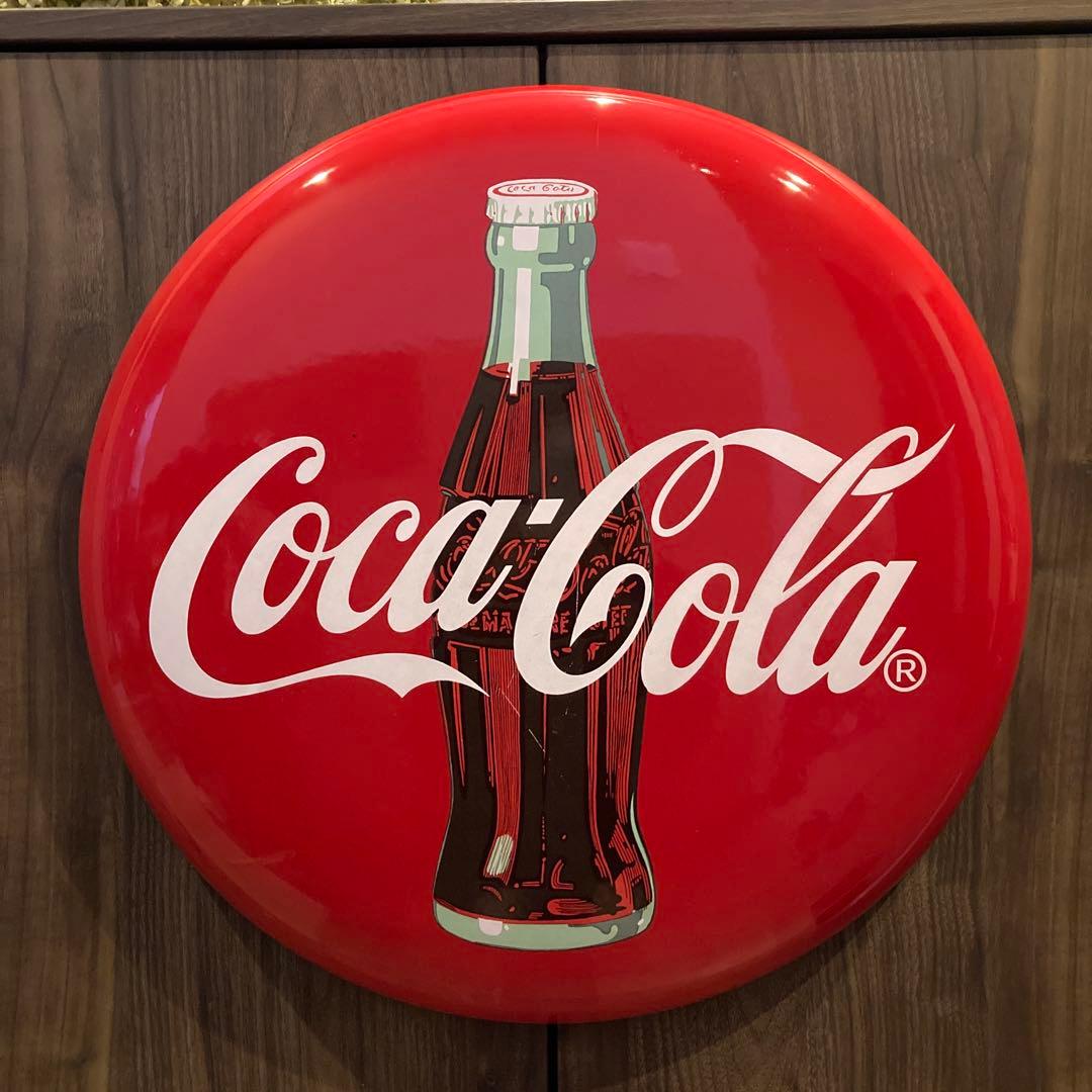 コカ・コーラ社 ボタンサイン 直径50cm - メルカリ