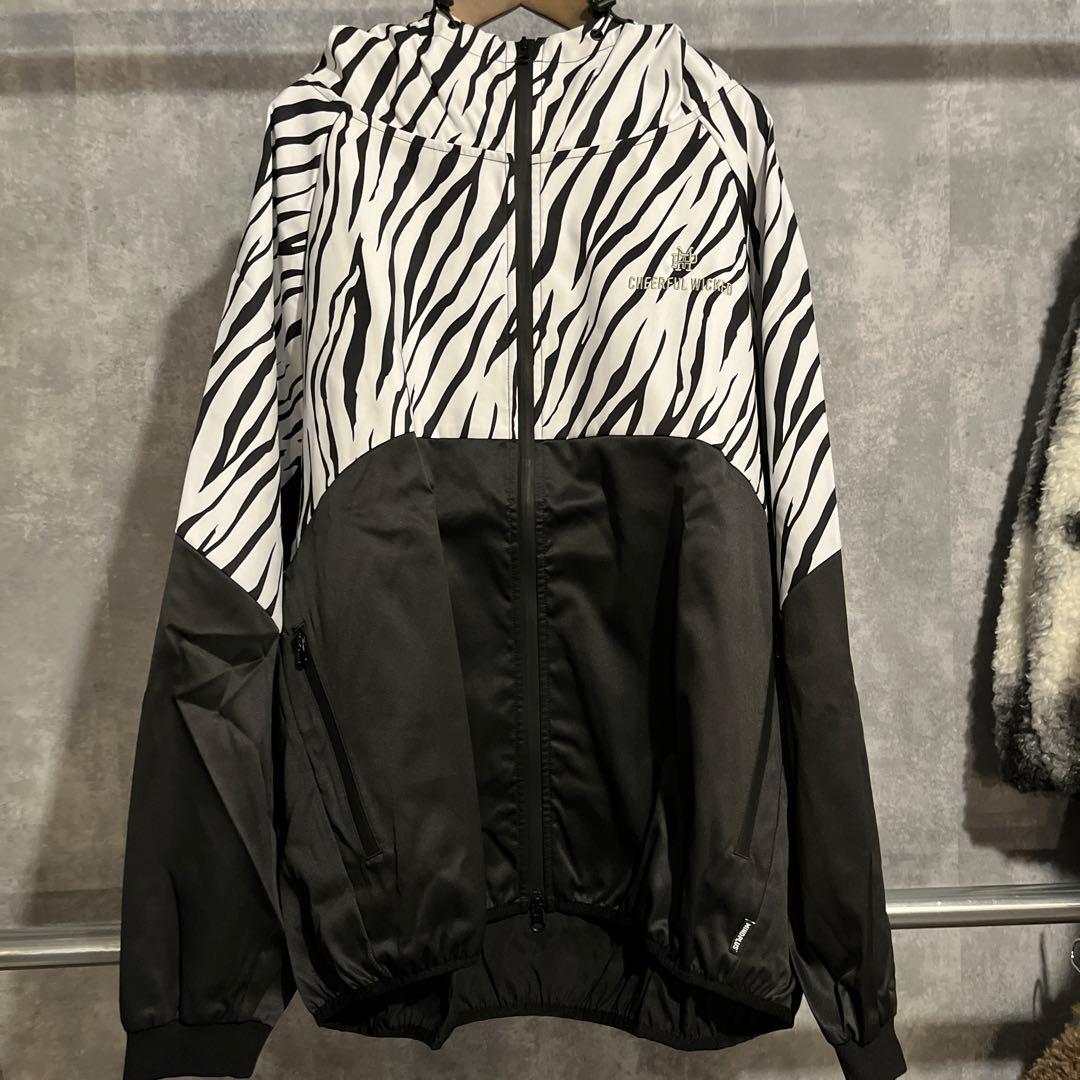 MIND PLUS ゼブラ柄ウィンドブレーカー　XLサイズ MIND PLUS ゼブラ柄ウィンドブレーカー XLサイズPRO CLUB（プロクラブ