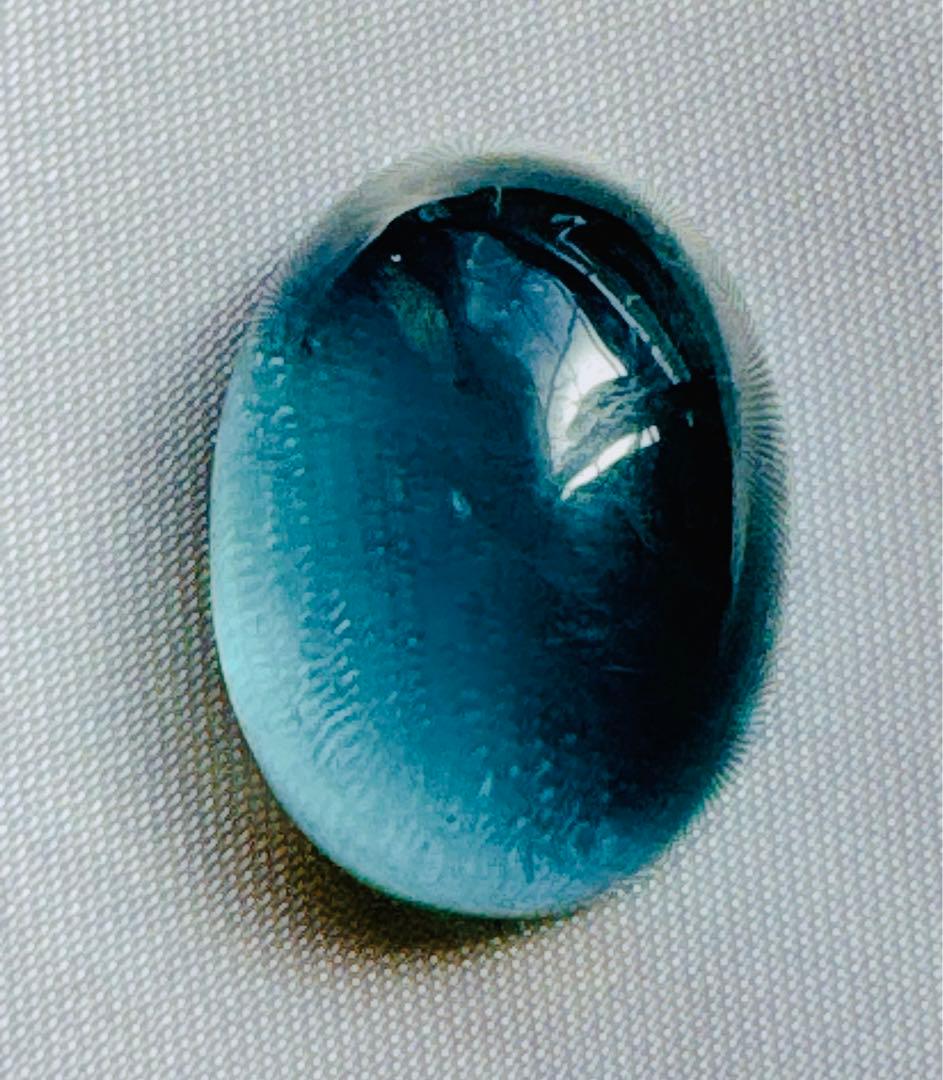 大粒❗️33.6ct！サンタマリアアクアマリン キャッツアイ