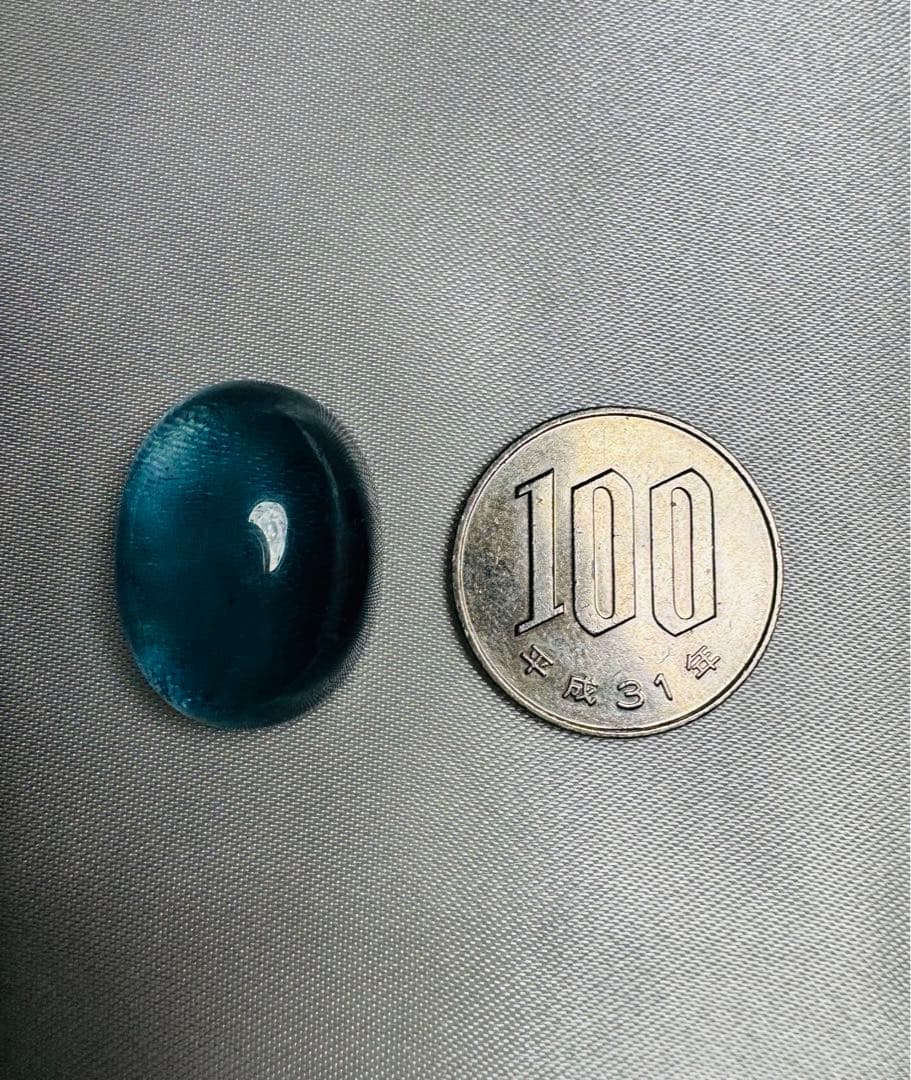 大粒❗️33.6ct！サンタマリアアクアマリン キャッツアイ