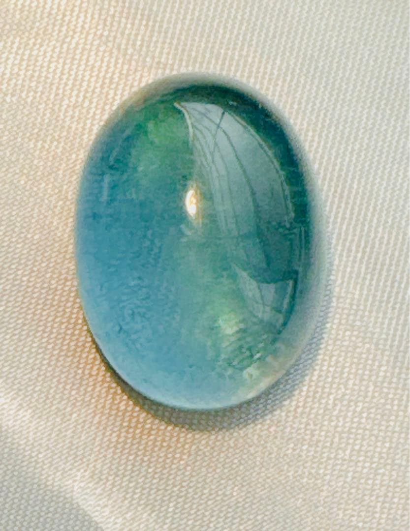 大粒❗️33.6ct！サンタマリアアクアマリン キャッツアイ